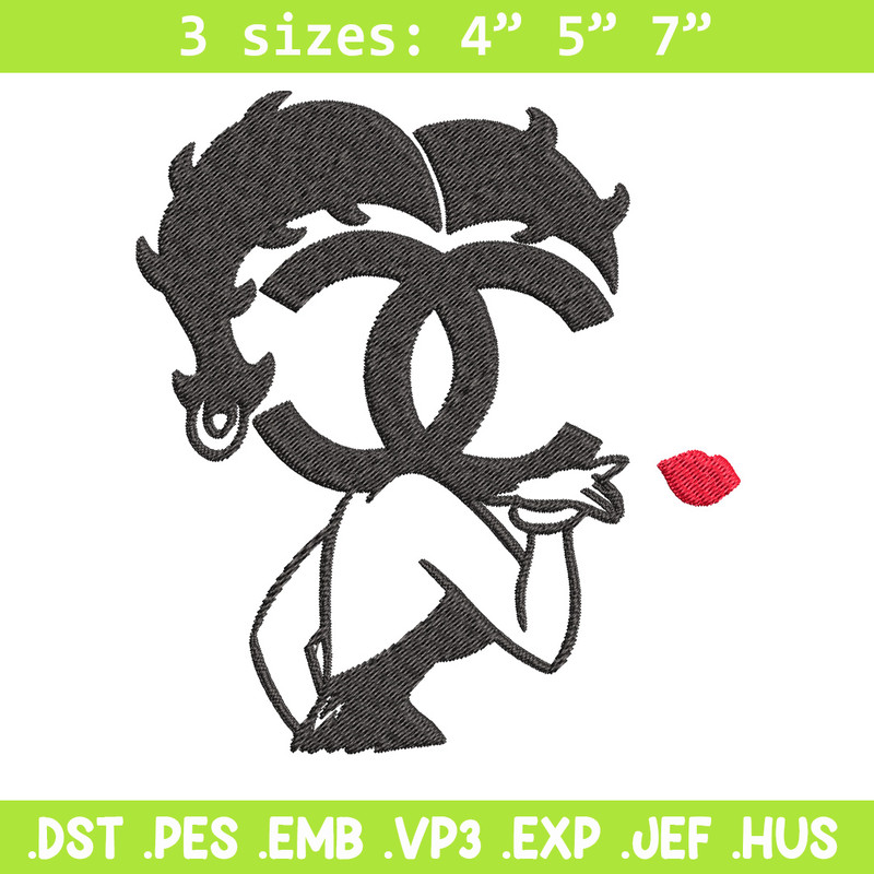 Cartoon girl gucci Embroidery Design, Gucci Embroidery, Brand Embroidery, Embroidery File, Logo shirt, Digital download.jpg