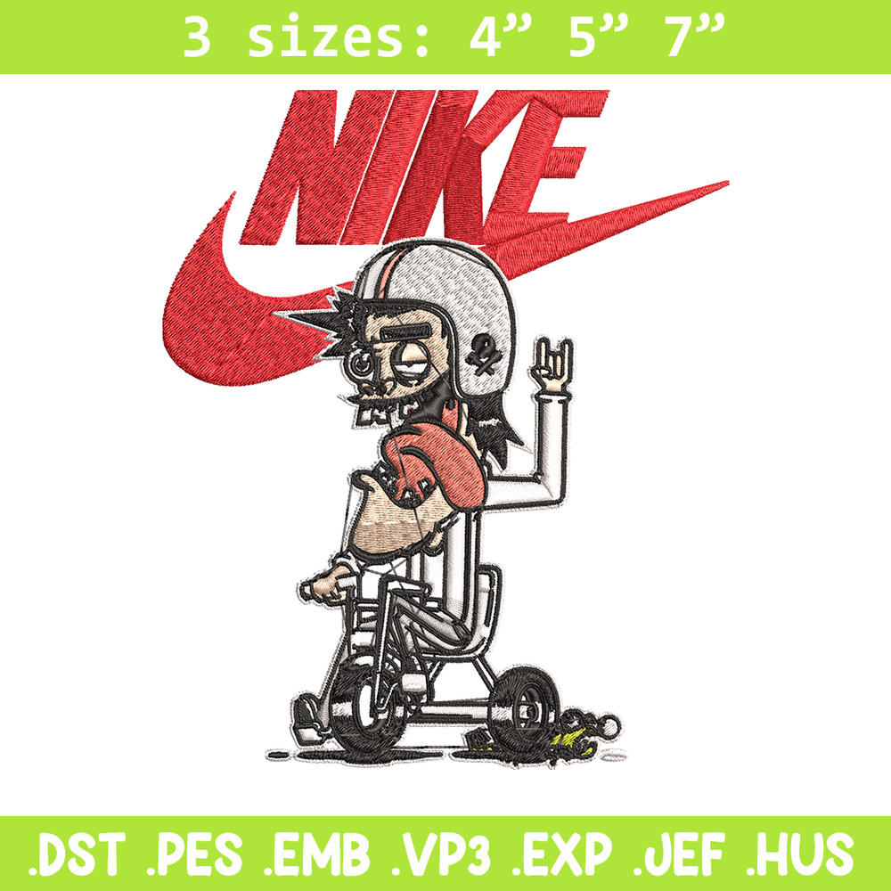 Cartoon Nike Embroidery design, Cartoon funny Embroidery, Nike design, Embroidery file, logo shirt, Instant download..jpg