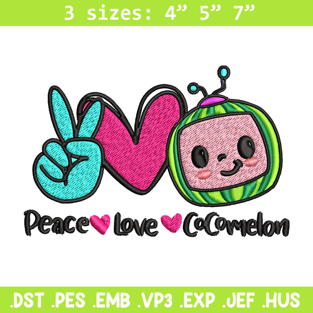 Cocomelon Logo Embroidery design, Cocomelon Embroidery, logo design, Embroidery File, logo shirt, Instant download..jpg