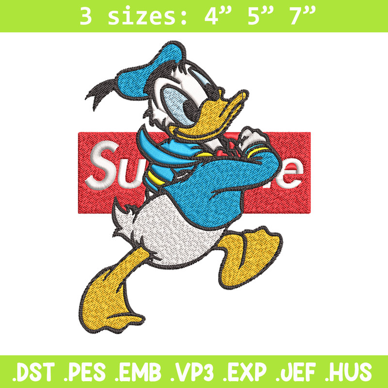Daisy Duck Supreme Embroidery design, Disney Embroidery, cartoon design, Embroidery File, Disney shirt, Instant download.jpg