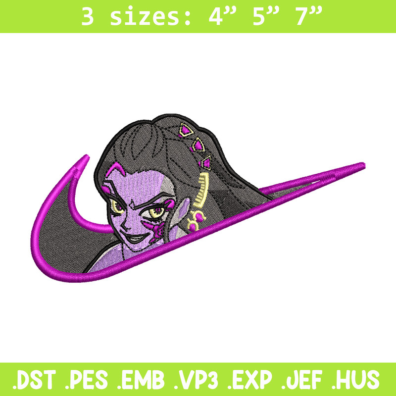 Daki nike embroidery design, Kimetsu no Yaiba embroidery, nike design, anime design, anime shirt, Digital download.jpg