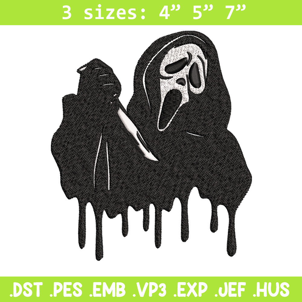 Ghostface knife Embroidery design, Horror Embroidery, Embroidery File, logo design, logo shirt, Digital download..jpg