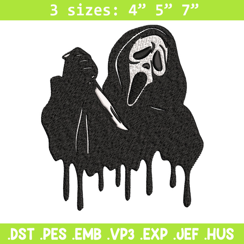 Ghostface knife Embroidery design, Horror Embroidery, Embroidery File, logo design, logo shirt, Digital download..jpg
