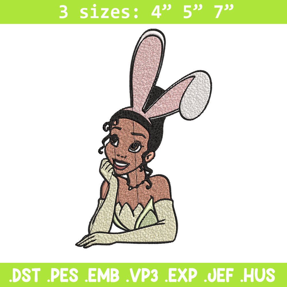Girl bunny Embroidery design, Girl bunny Embroidery, Cartoon design, Embroidery File, logo shirt, Digital download..jpg