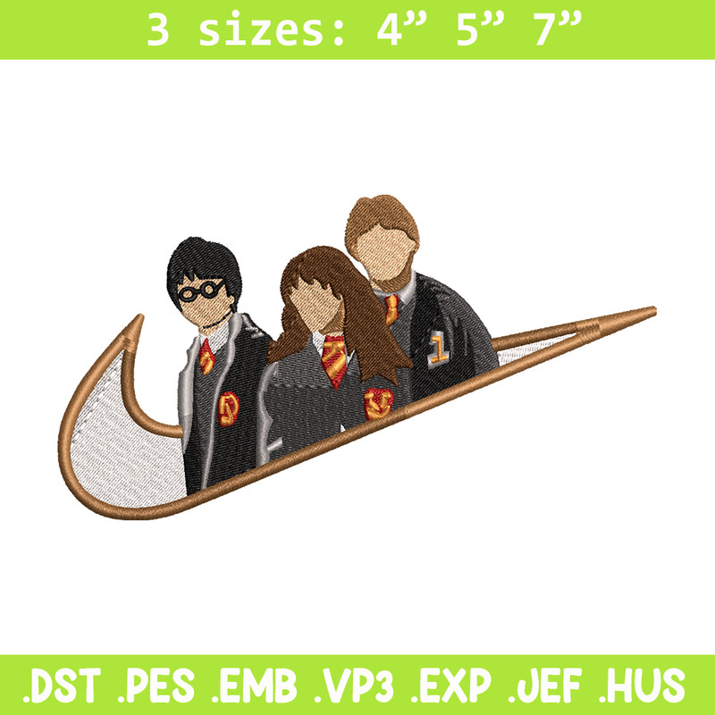 Hary potter friends Nike embroidery design, Hary potter embroidery, Nike design, movie design, Digital download.jpg