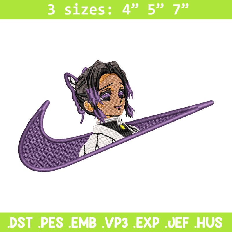 Kochou Shinobu Nike embroidery design, Kimetsu no Yaiba embroidery, Nike design, anime design, Digital download.jpg