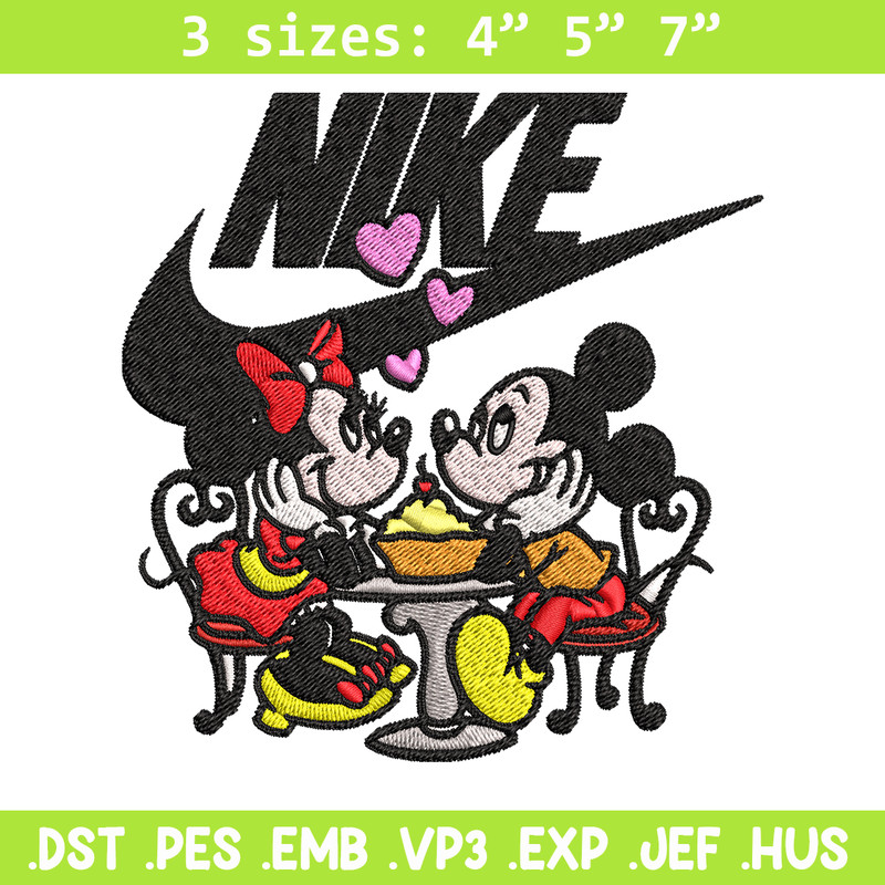 Mickey and Minnie mouse Nike Embroidery design, Disney Embroidery, Nike design, Embroidery file, Instant download..jpg