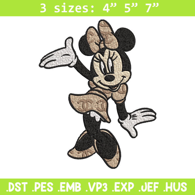 Minnie funny Embroidery Design, Gucci Embroidery, Brand Embroidery, Embroidery File, Logo shirt, Digital download.jpg