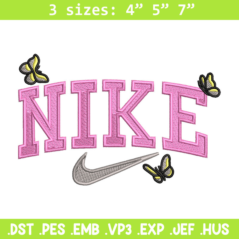Nike butterfly embroidery design, Butterfly embroidery, Nike design, Embroidery shirt, Embroidery file, Digital download.jpg