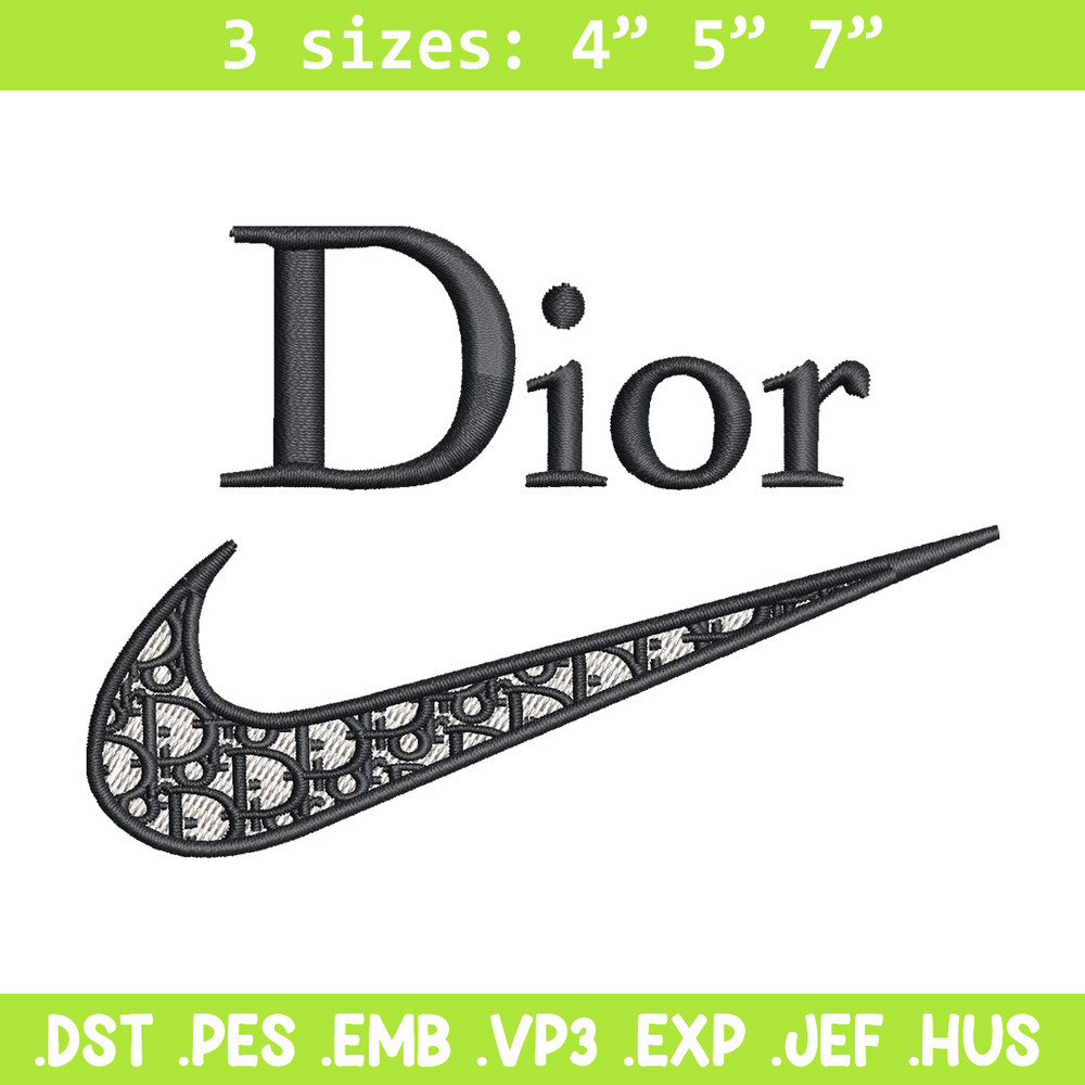 Nike dior embroidery design, Dior embroidery, Emb design, Embroidery shirt, Embroidery file, Digital download.jpg