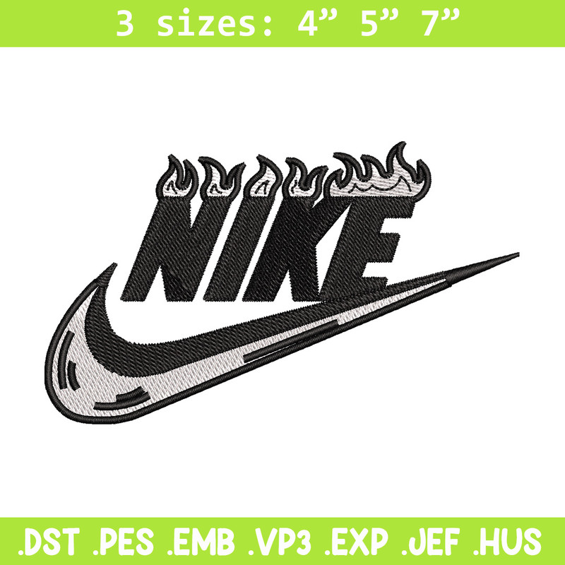 Nike flame embroidery design, Flame embroidery, Nike design, Embroidery shirt, Embroidery file, Digital download.jpg