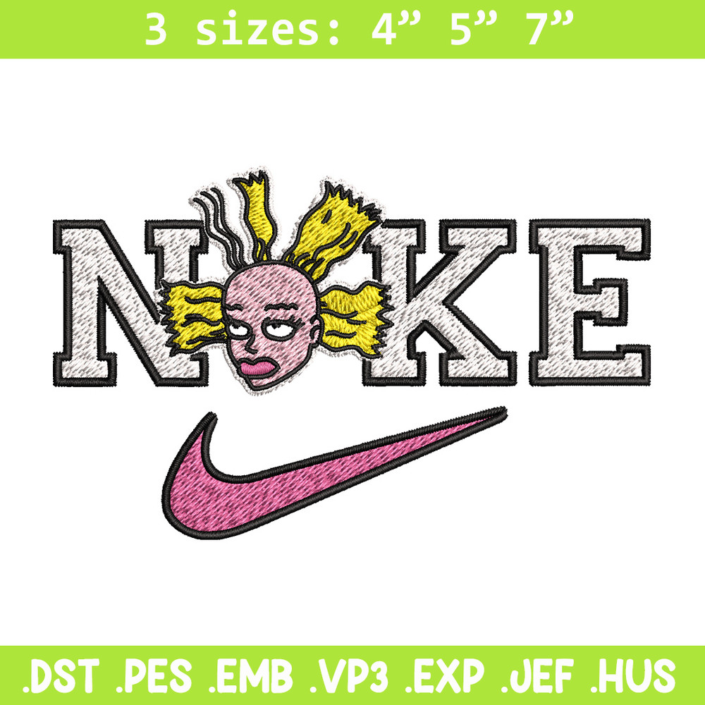 Nike funny girl Embroidery Design, Brand Embroidery, Nike Embroidery, Embroidery File, Logo shirt, Digital download.jpg