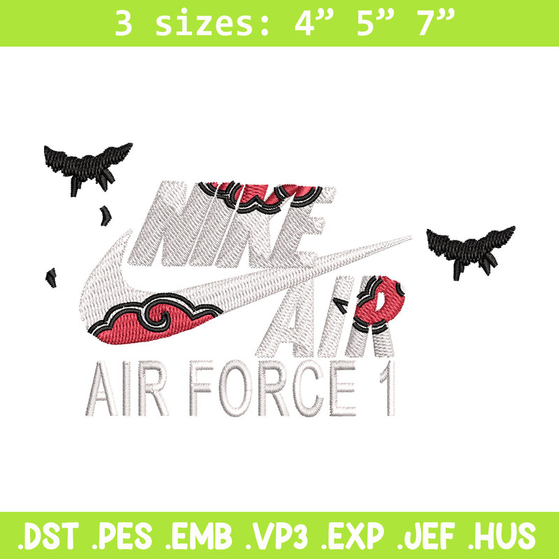 Nike itachi embroidery design, Naruto embroidery, Nike design,Embroidery file,Embroidery shirt,Digital download.jpg