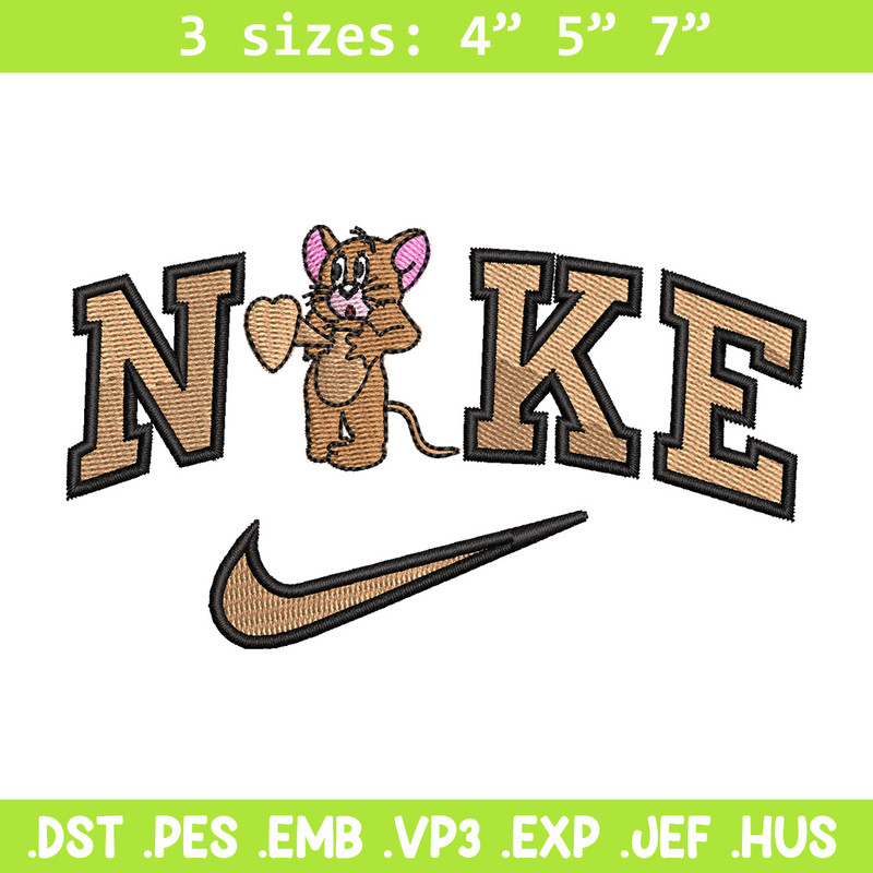 Nike jerry embroidery design, Jerry embroidery, Nike design, Embroidery shirt, Embroidery file, Digital download.jpg