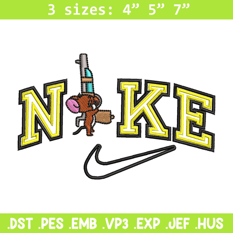 Nike jerry embroidery design, Tom jerry embroidery, Nike design, Embroidery shirt, Embroidery file,Digital download.jpg