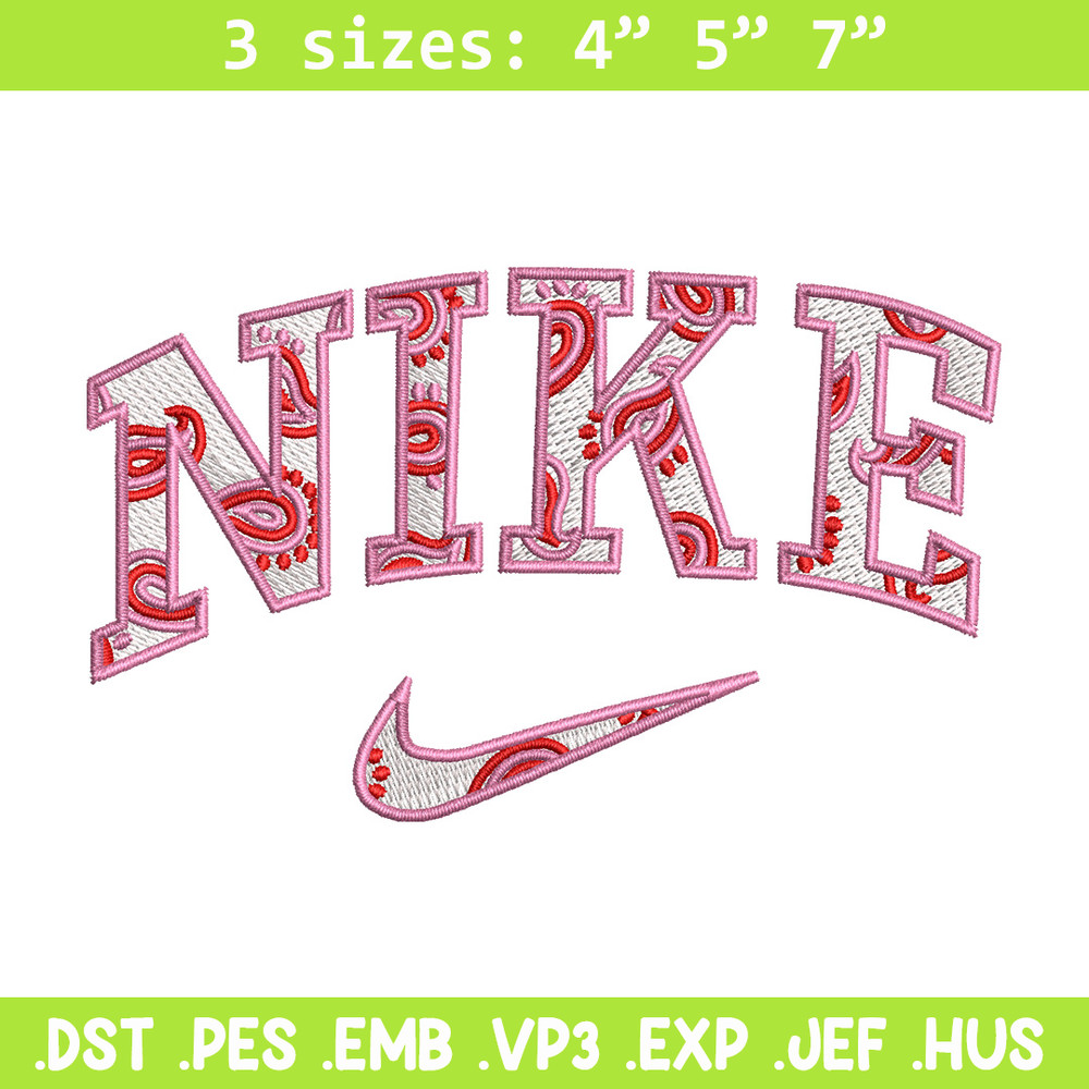 Nike pink embroidery design, Nike embroidery, Emb design, Embroidery shirt, Embroidery file, Digital download.jpg