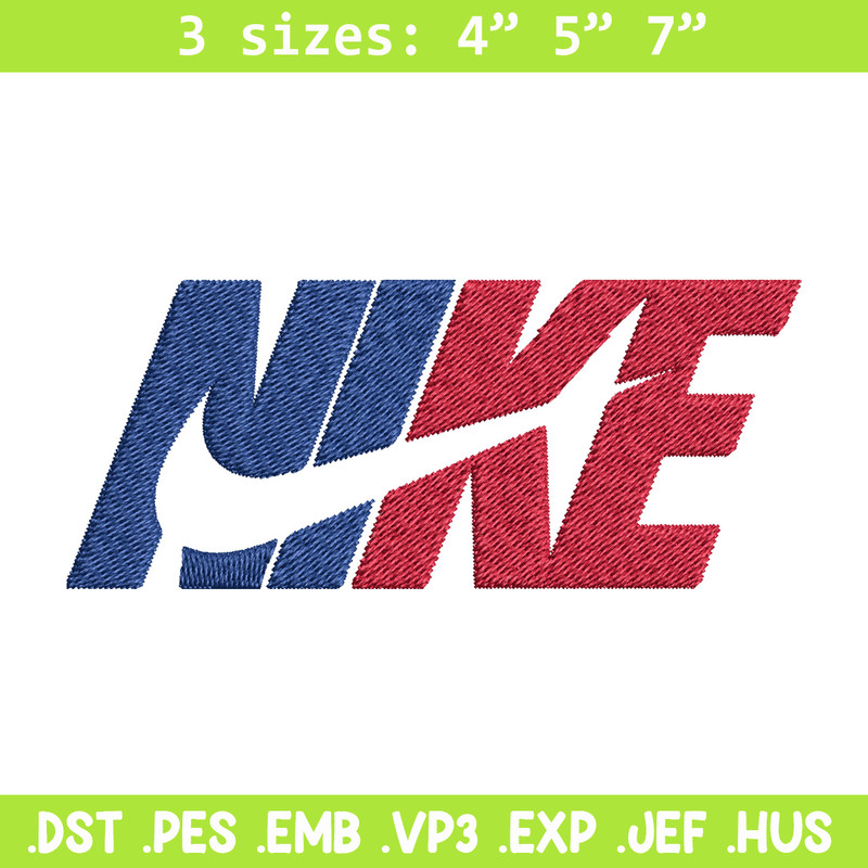 Nike red blue design Embroidery Design, Brand Embroidery, Nike Embroidery, Embroidery File, Logo shirt, Digital download.jpg