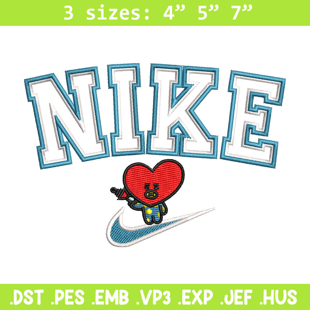 Nike red heart embroidery design, Nike embroidery, Nike design, Embroidery shirt, Embroidery file,Digital download.jpg