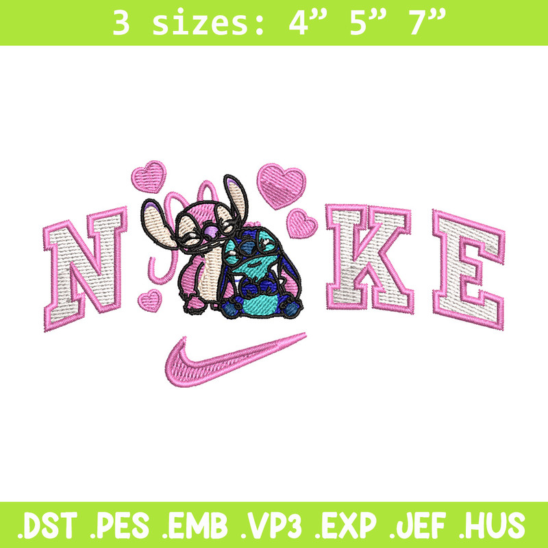 Nike stitch love embroidery design, Stitch embroidery, Nike design, Embroidery file,Embroidery shirt, Digital download.jpg