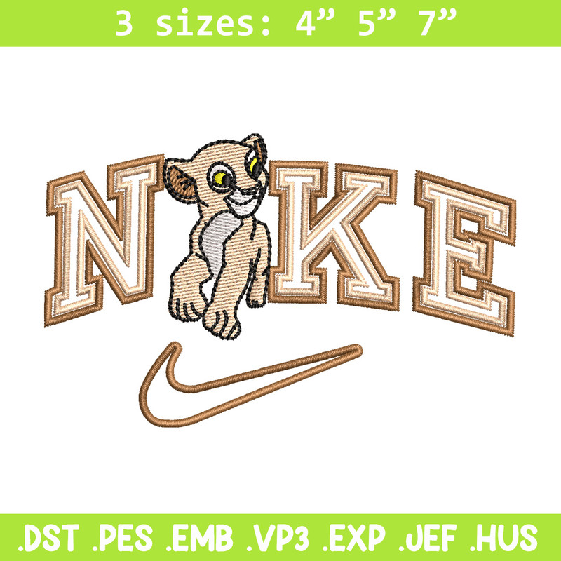 Nike tiger embroidery design, Lion king embroidery, Nike design,Embroidery file,Embroidery shirt,Digital download.jpg