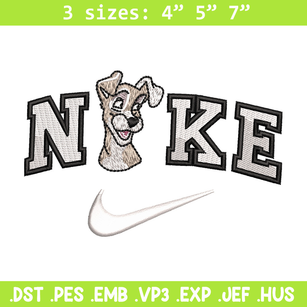 Nike white dog embroidery design, Dog embroidery, Nike design, Embroidery shirt, Embroidery file, Digital download.jpg