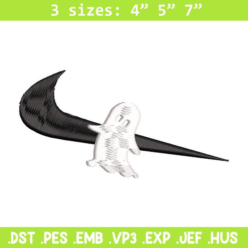 Nike x ghost embroidery design, Horror embroidery, Nike design, Embroidery shirt, Embroidery file,Digital download.jpg