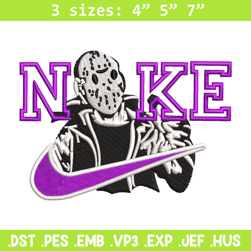 Nike x horror embroidery design, Horror movie embroidery, Nike design, Embroidery shirt, Embroidery file,Digital download.jpg