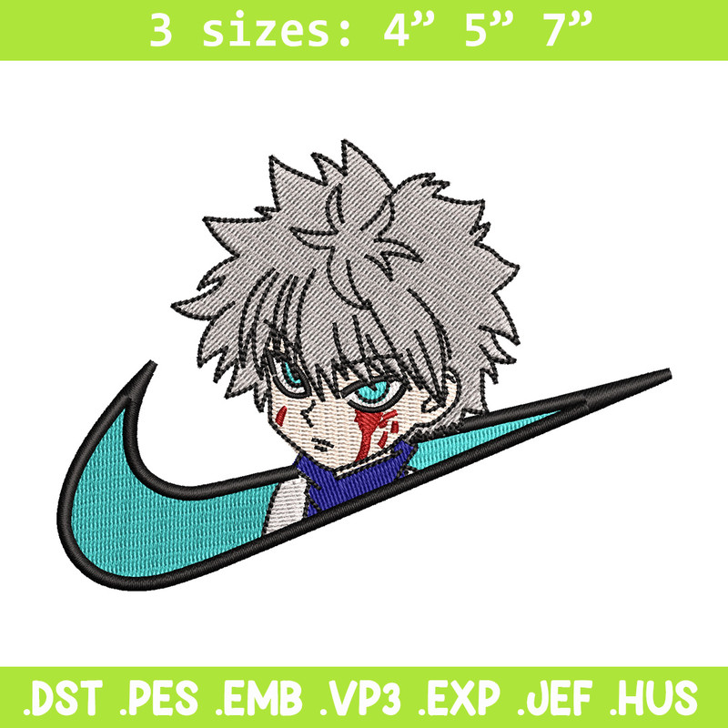 Nike x killua embroidery design, Hxh embroidery, Nike design, Embroidery shirt, Embroidery file,Digital download.jpg