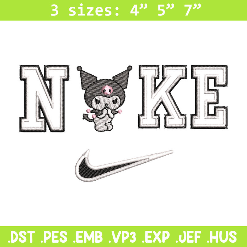 Nike x kuromi embroidery design, Kuromi embroidery, Nike design, Embroidery shirt, Embroidery file,Digital download.jpg