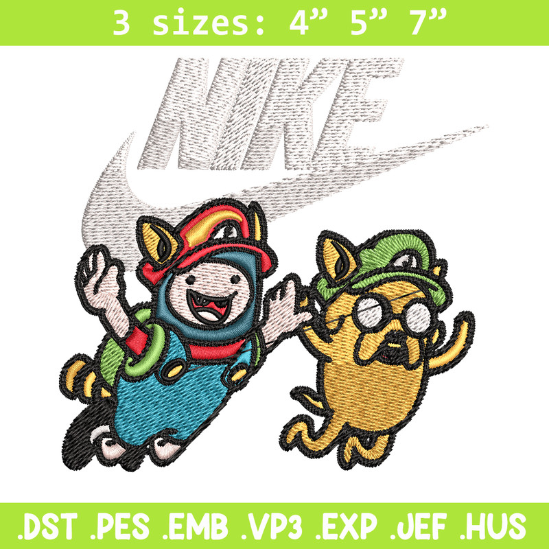 Pibby and finn Nike Embroidery design, cartoon Embroidery, Nike design, Embroidery file, logo shirt, Instant download..jpg