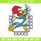 Pica pau gucci Embroidery design, Pica pau Embroidery, cartoon design, Gucci logo, Embroidery File, Instant download.jpg