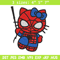 Spiderman Hellokitty Embroidery design, Hellokitty Embroidery, cartoon design, Embroidery File, Digital download..jpg