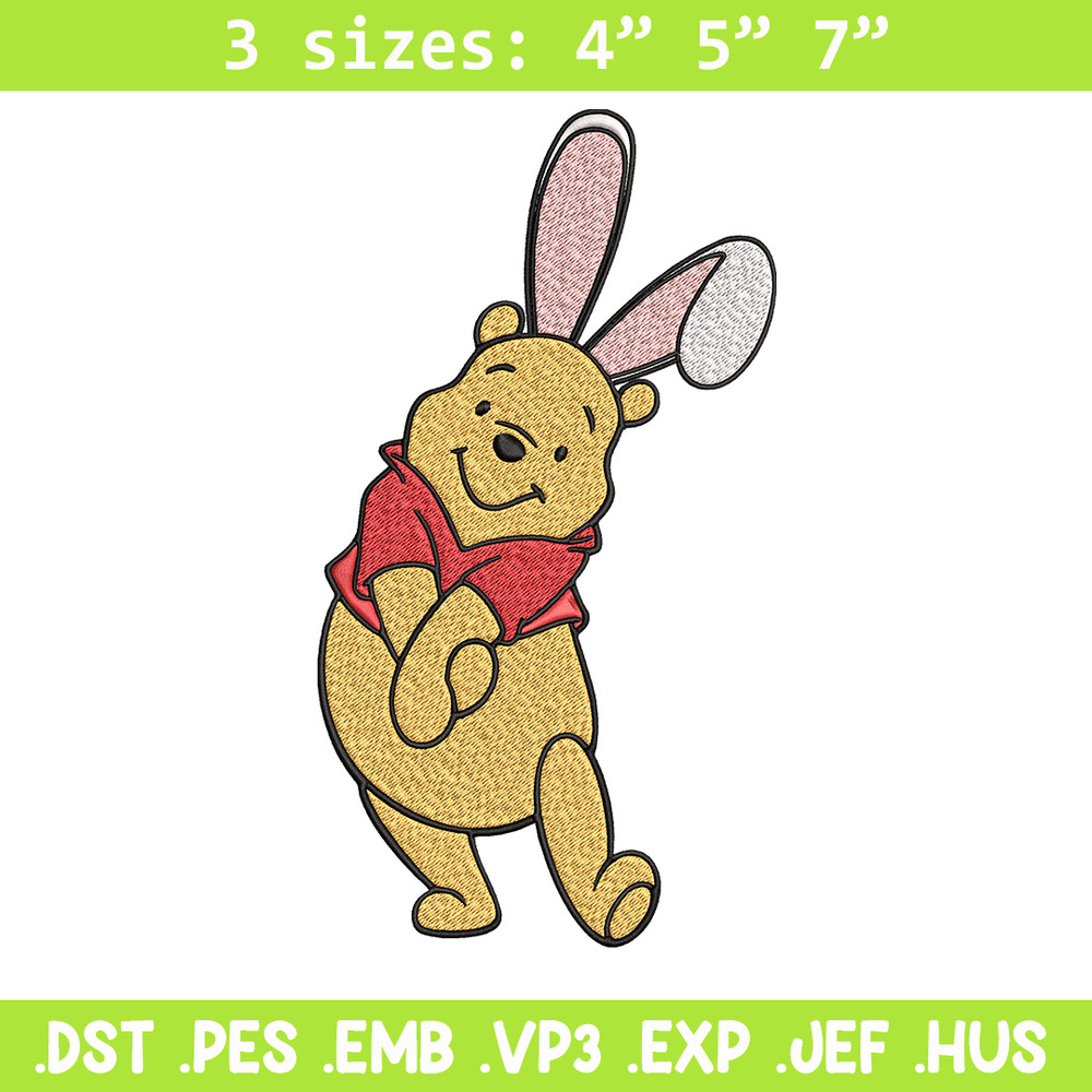 Winnie The Pooh Embroidery design, Winnie The Pooh Embroidery, Embroidery File, cartoon design, Digital download..jpg