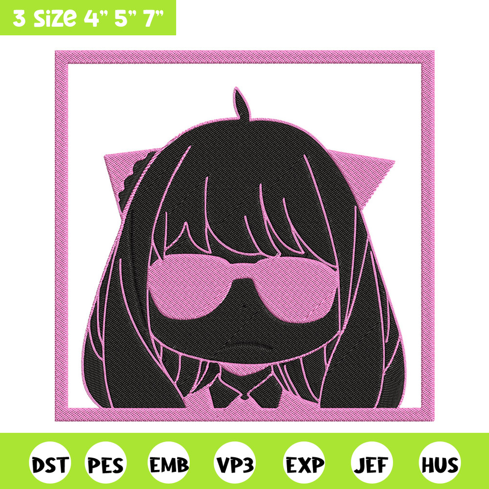 Anya box Embroidery Design, Spy x family Embroidery, Embroidery File, Anime Embroidery, Anime shirt, Digital download.jpg