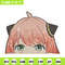 Anya Peek Embroidery Design, Spy x family Embroidery, Embroidery File, Anime Embroidery, Anime shirt, Digital download.jpg