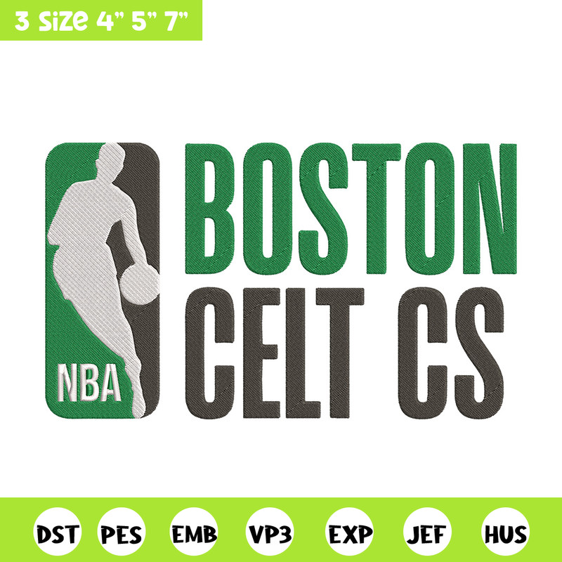 Boston Celtics logo embroidery design, NBA embroidery, Sport embroidery, Logo sport embroidery, Embroidery design..jpg