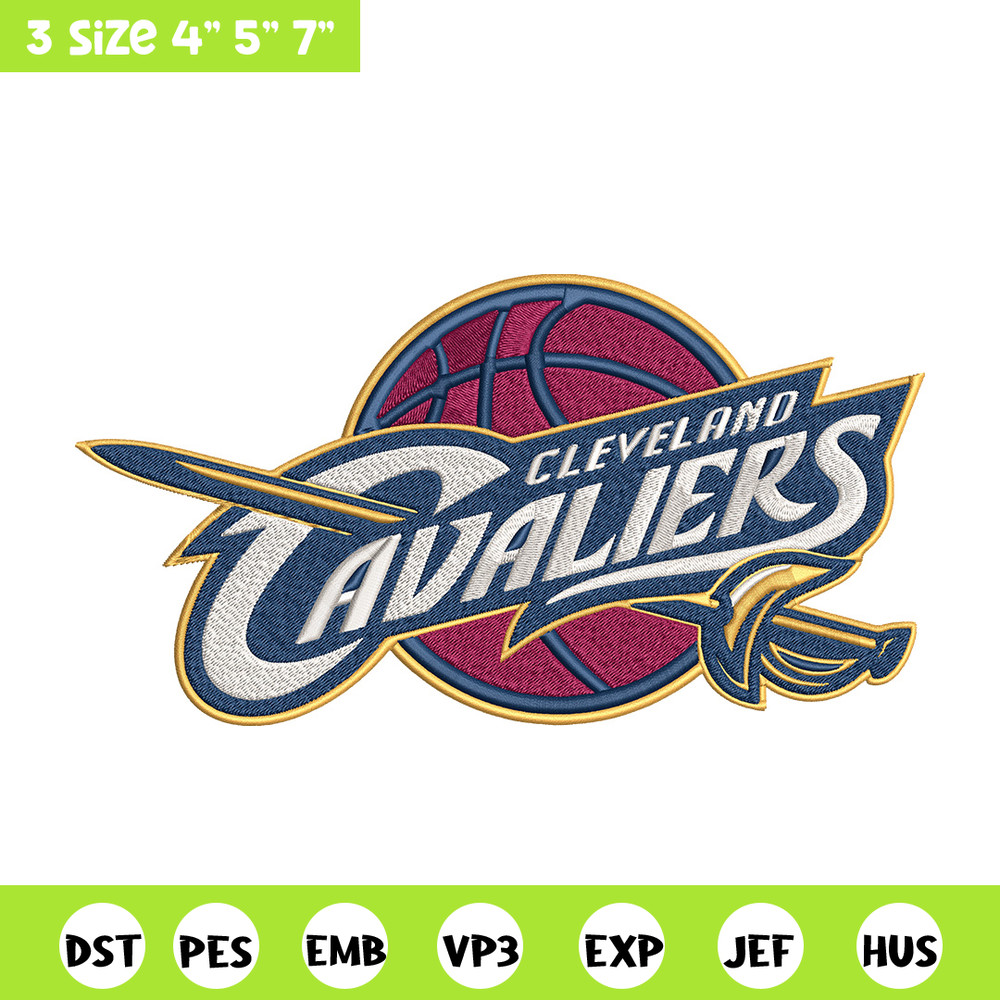 Cleveland Cavaliers logo embroidery design,NBA embroidery, Sport embroidery, Embroidery design, Logo sport embroidery..jpg
