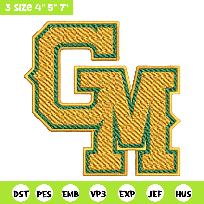 George Mason embroidery design, Baseball embroidery, Sport embroidery, logo sport embroidery, Embroidery design.jpg
