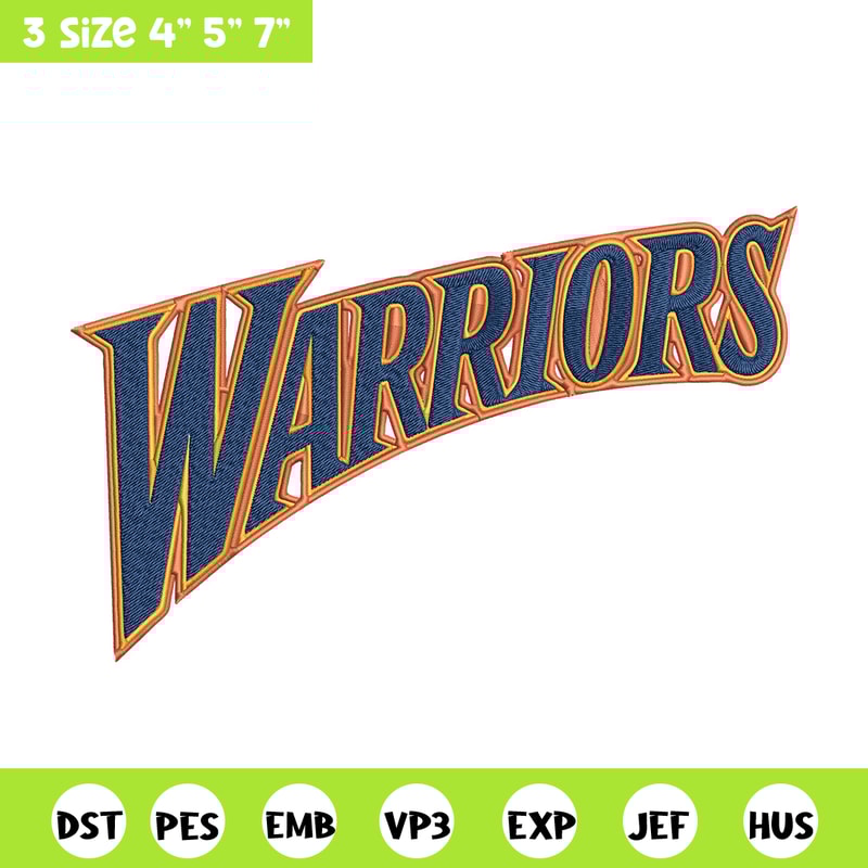 Golden State Warriors logo embroidery design, NBA embroidery, Sport embroidery, Embroidery design,Logo sport embroidery..jpg