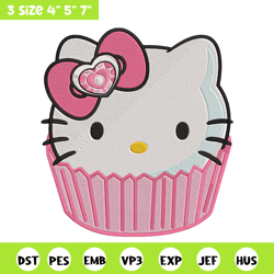 hello kitty cake embroidery design, hello kitty embroidery, embroidery file, anime embroidery, digital download