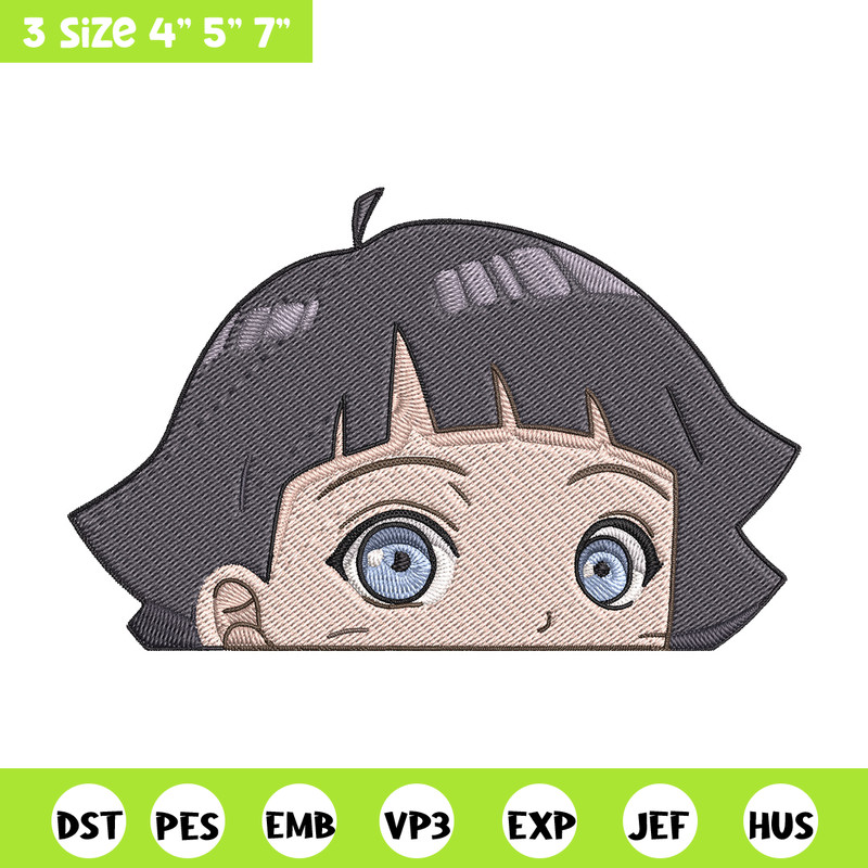 Himawari Peeker Embroidery Design, Naruto Embroidery, Embroidery File, Anime Embroidery, Anime shirt, Digital download.jpg