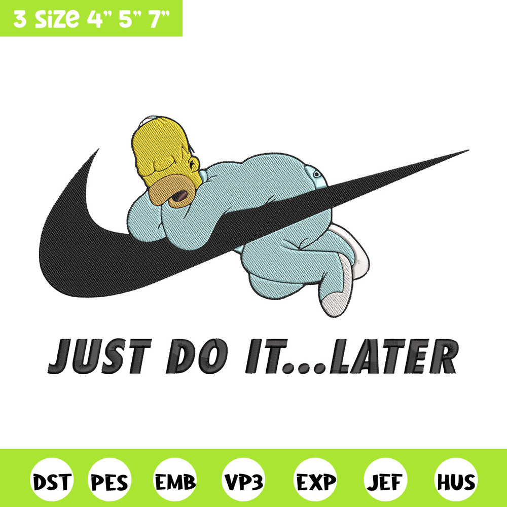 Homer x nike Embroidery Design, Simpson Embroidery, Embroidery File, Nike Embroidery, Anime shirt, Digital download..jpg