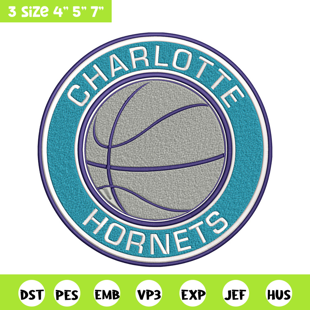 Charlotte Hornets Logo embroidery design, NBA embroidery, Sport embroidery, Embroidery design, Logo sport embroidery..jpg