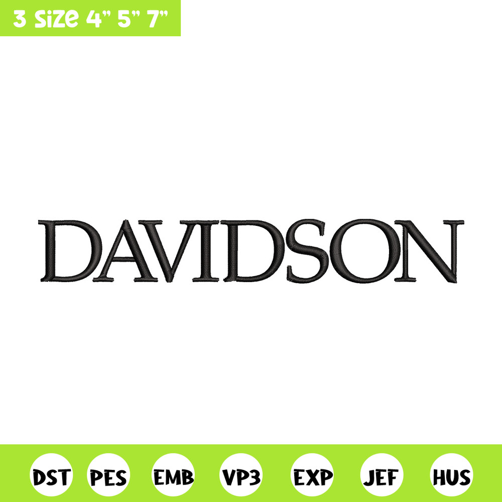 Davidson logo embroidery design, Logo embroidery, Sport embroidery, logo sport embroidery, Embroidery design.jpg