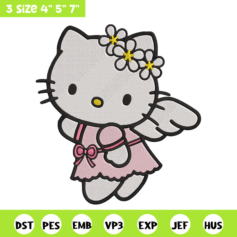 Hello Kitty angel Embroidery Design, Hello kitty Embroidery, Embroidery File, Anime Embroidery, Digital download.jpg
