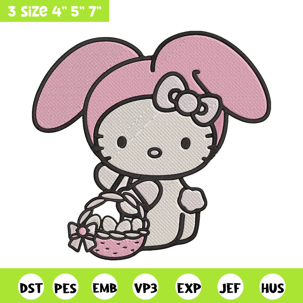 Hello Kitty Easter Embroidery Design, Hello kitty Embroidery, Embroidery File, Anime Embroidery, Digital download.jpg