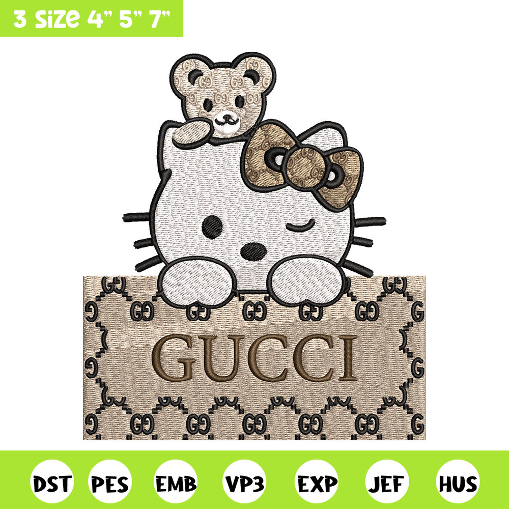 Hello kitty gucci Embroidery Design, Gucci Embroidery, Embroidery File, Logo shirt, Sport Embroidery, Digital download..jpg