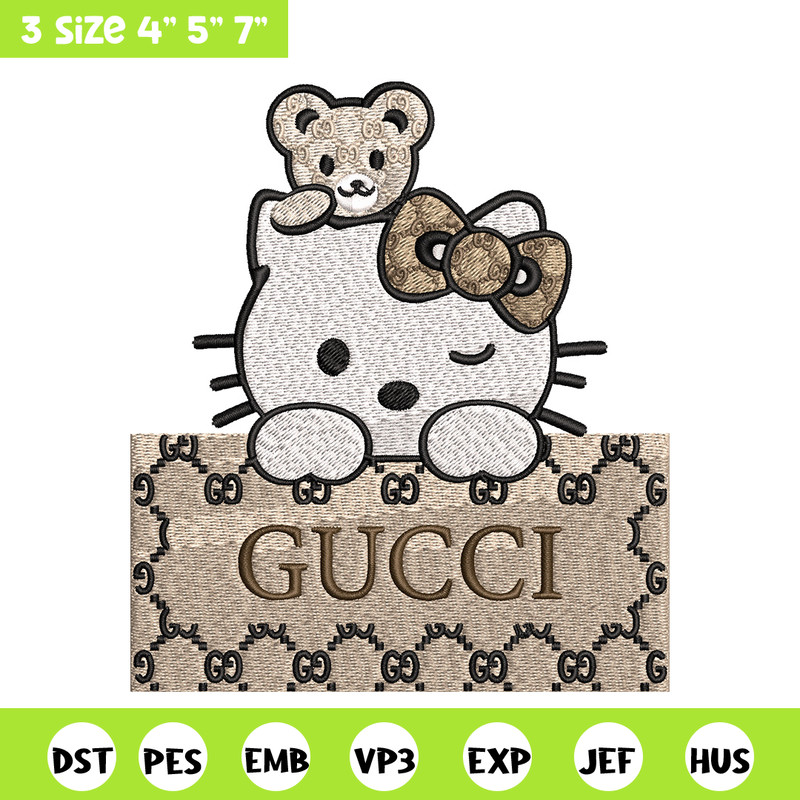 Hello kitty gucci Embroidery Design, Gucci Embroidery, Embroidery File, Logo shirt, Sport Embroidery, Digital download..jpg
