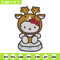 Hello kitty reineer Embroidery Design, Hello kitty Embroidery, Embroidery File, Anime Embroidery, Digital download.jpg