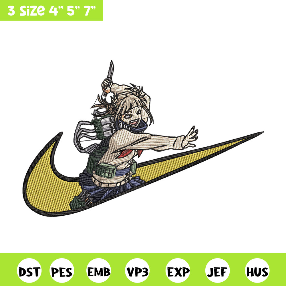 Himiko toga x nike Embroidery Design, Mha Embroidery, Embroidery File, Nike Embroidery, Anime shirt, Digital download.jpg